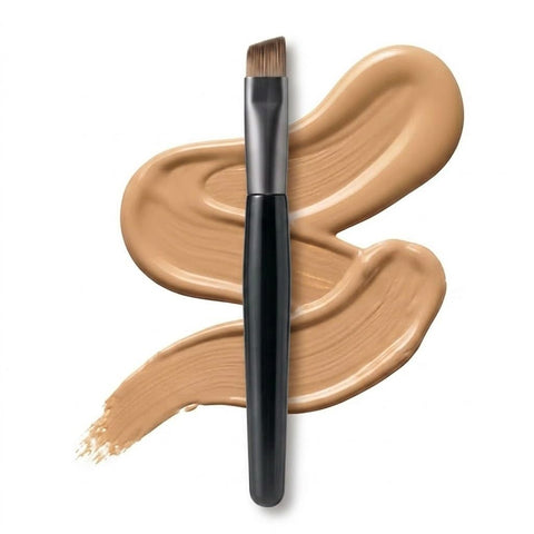 Eyeshadow and concelear Brush, Vegan Makeup Tool, For Precision Application and Flawless Blending, Contouring & Defining-22CM - SILVER GREY COLOR