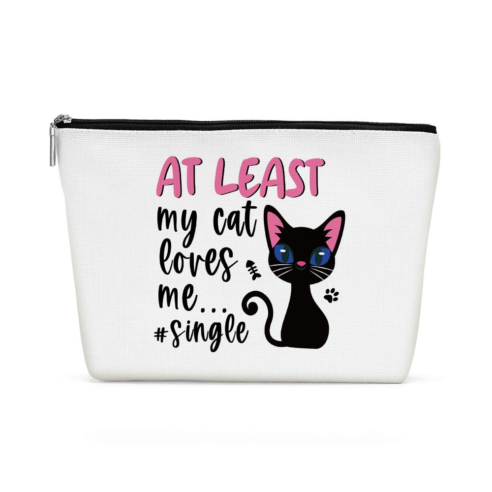 Cute Cat Mom Gifts, Cat Makeup Bag, Funny Cosmetic Bag Cat Gifts for Women, Cat Lover Gifts for Women Her Sister Nurse Friend Birthday Christmas Halloween Friendship Travel Toiletry Bag