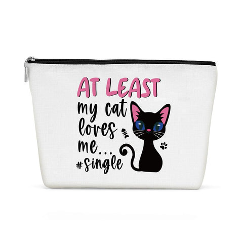 Cute Cat Mom Gifts, Cat Makeup Bag, Funny Cosmetic Bag Cat Gifts for Women, Cat Lover Gifts for Women Her Sister Nurse Friend Birthday Christmas Halloween Friendship Travel Toiletry Bag