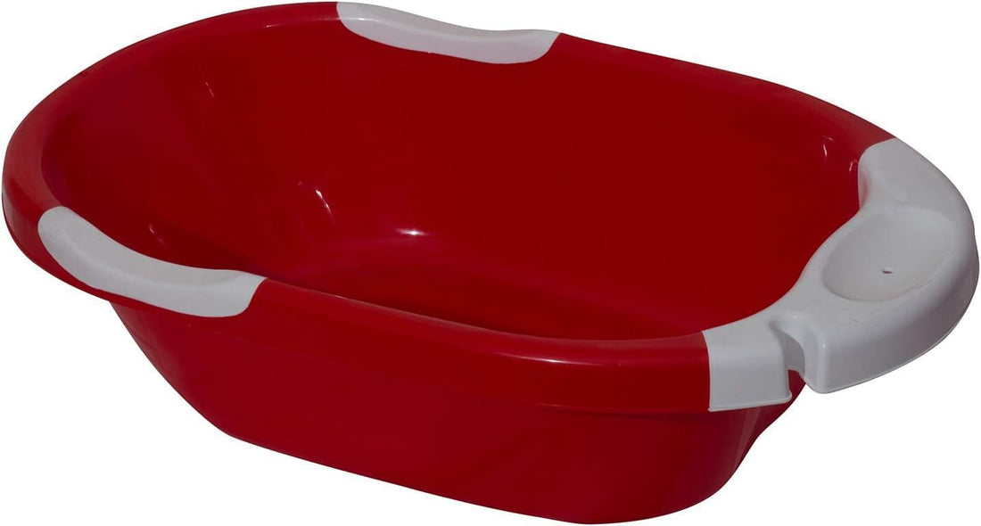 Baby Bath Tub -Red-White