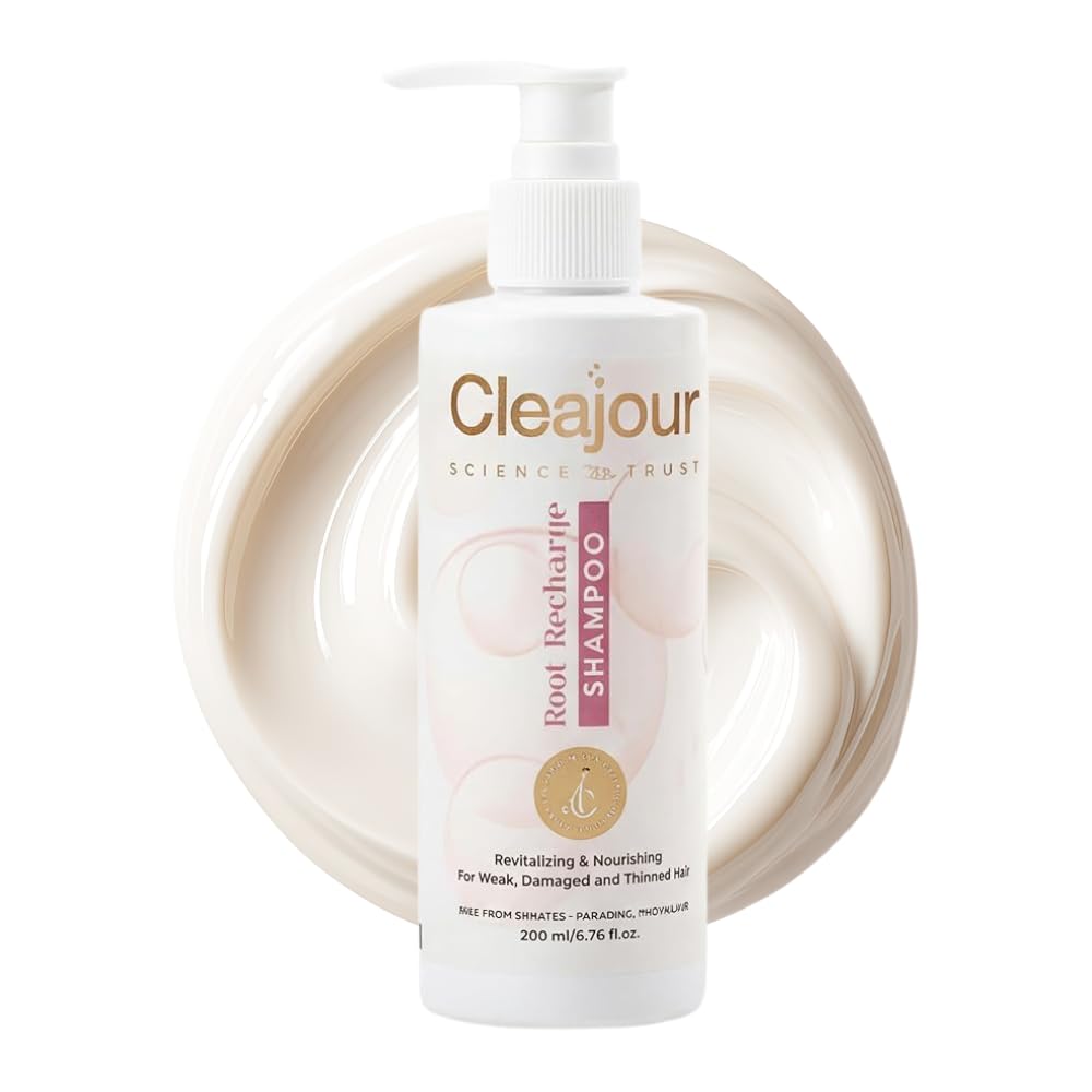 Root Recharge Shampoo - Long-Lasting Freshness & Stronger Hair gentle enough for daily use and all hair types, Strengthening Hair Follicles and Combats Hair Fall 200ml