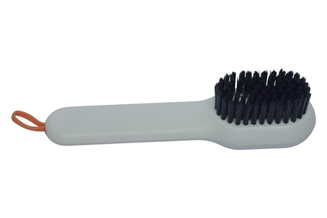 Multifunctional Liquid Shoe Cleaning Brush With Soap Dispenser - White
