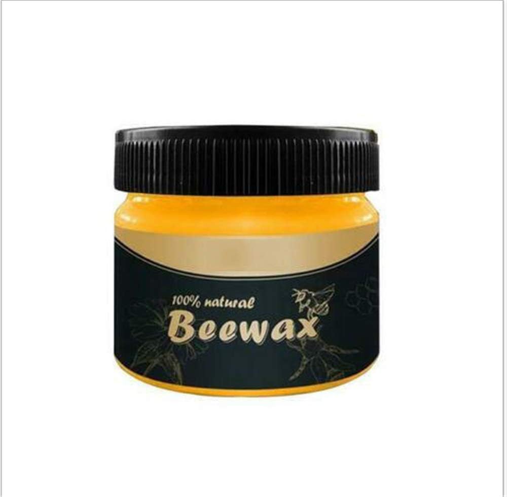 Beeswax Wood Polish & Scratch Repair Cream – Natural Bees Wax Furniture Restorer for Wood Surfaces, Removes Scratches, Restores Shine, Protects Against Cracks, Easy Application for Home Furniture Care