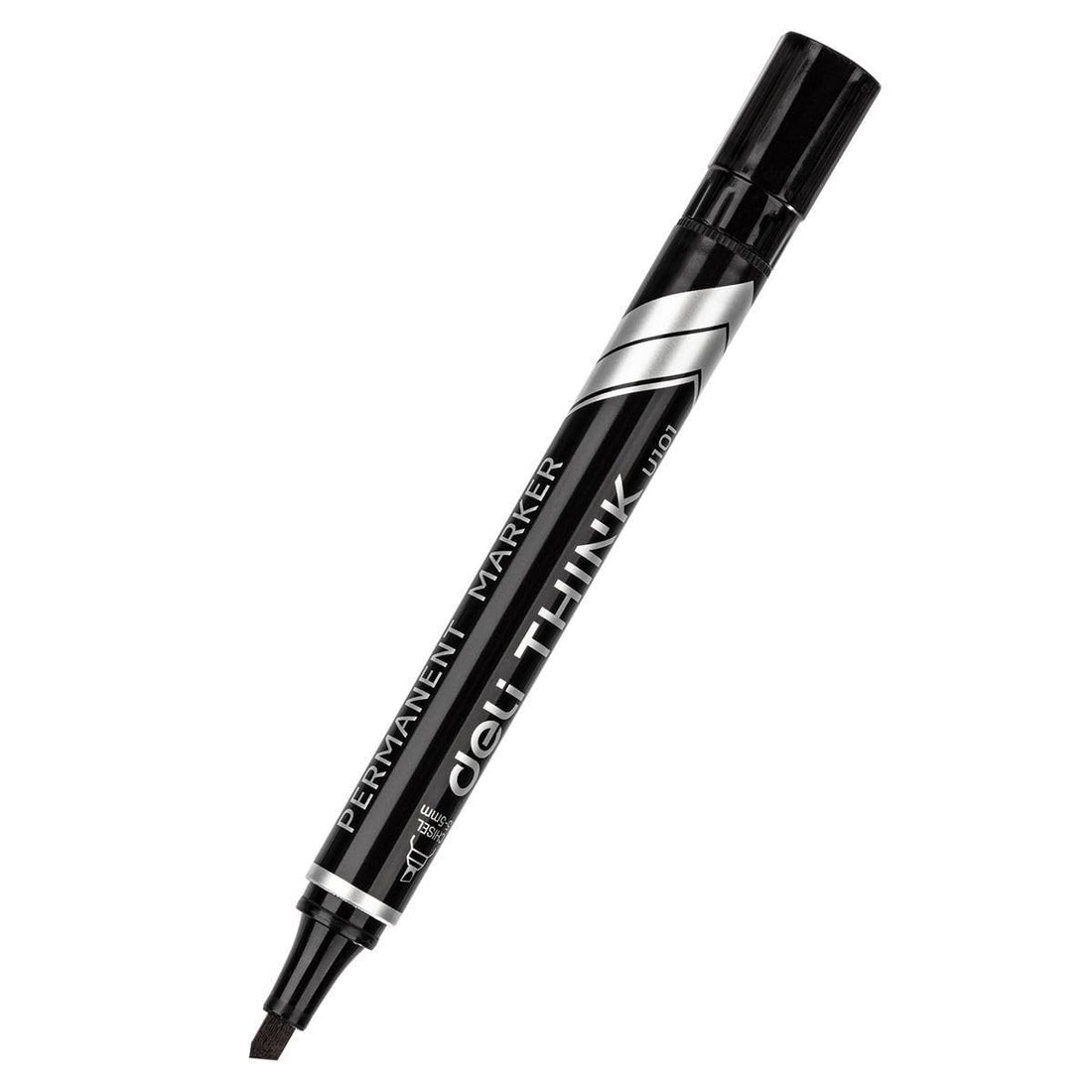 Deli eu10120 deli permanent marker low odor ink eu10120- Black 1pc