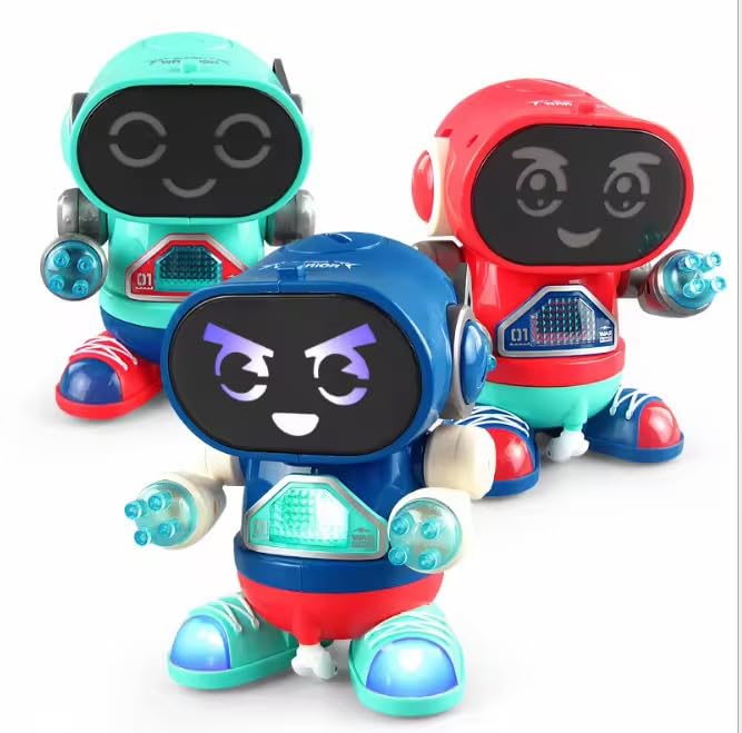 Dance Bots for Kids with RGB LED Light - Interactive Toy with Dance Moves and Disco Lights - Fun Toy for Boys and Girls