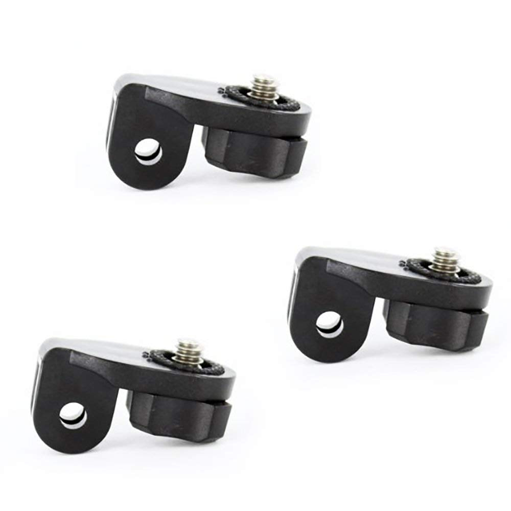 3Pcs Action Camera Adaptor with 1/4'' Screw Thread for GoPro Hero 7 6 5 4 3 /Xiaomi Yi Camera/Sony Action Cam/SJCAM
