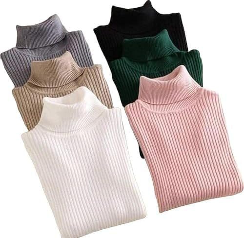 Hi Cool Womens Winter Pullover Turtleneck Pullover for Women - Various Colors to Choose and Nature Photo Attachment
