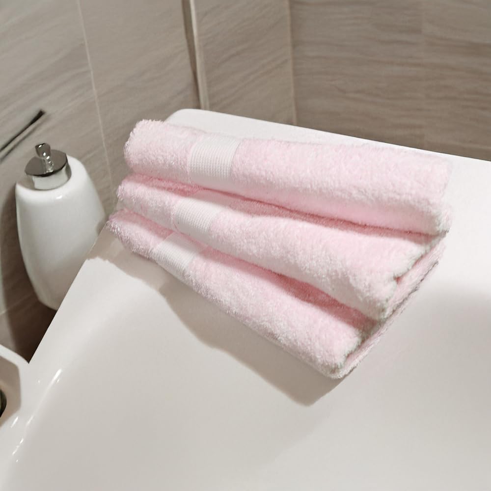 Towel Model R12 - Size: 33 cm x 33 cm - Color: Rose- Made In Egypt.