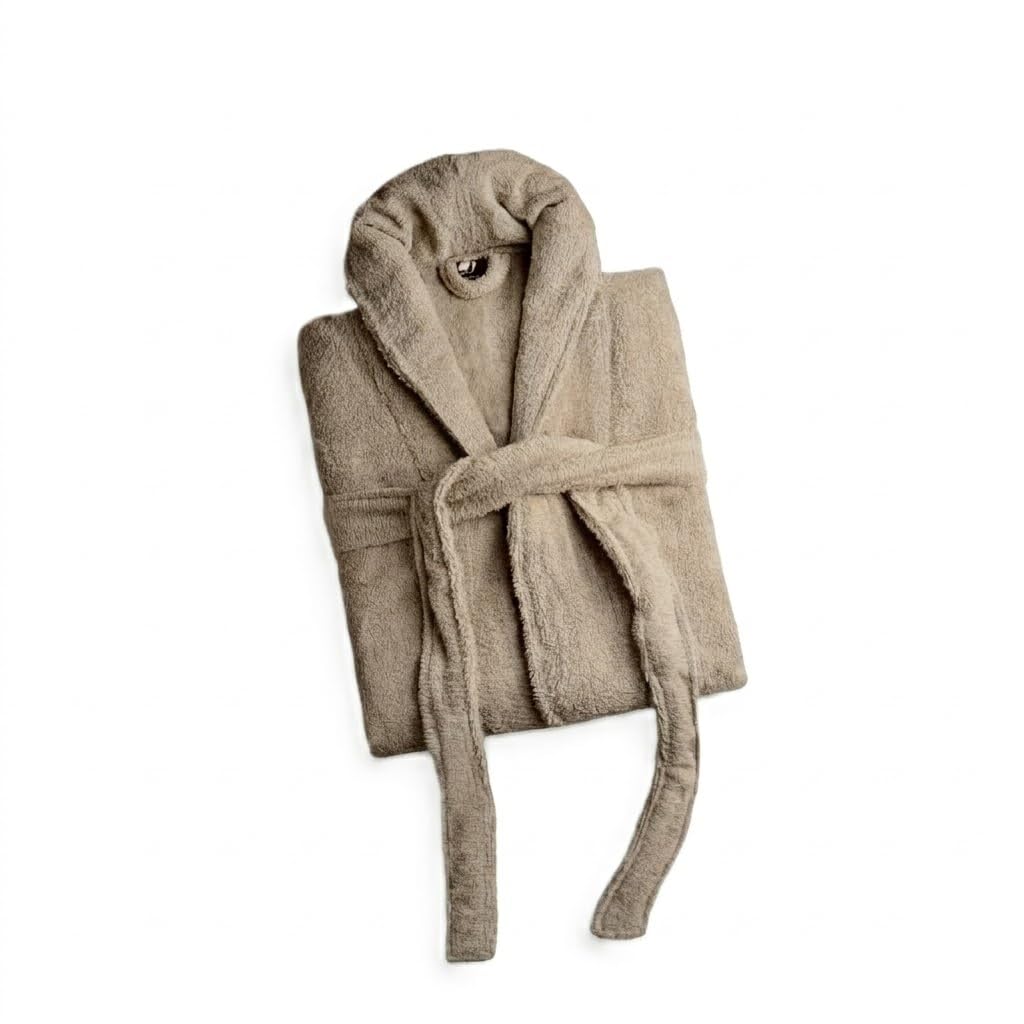 Premium Fur Bathrobe for Adults and Kids - Ultra Soft Water Absorbent Cotton Towel Robe - Luxury Spa & Hotel Quality Sleepwear - Plush Fleece for Family, Men, Women & Children