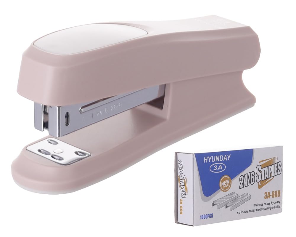 3A Stapler 24/6 With Box Of Staples 1000 Staples - Cashmere 910