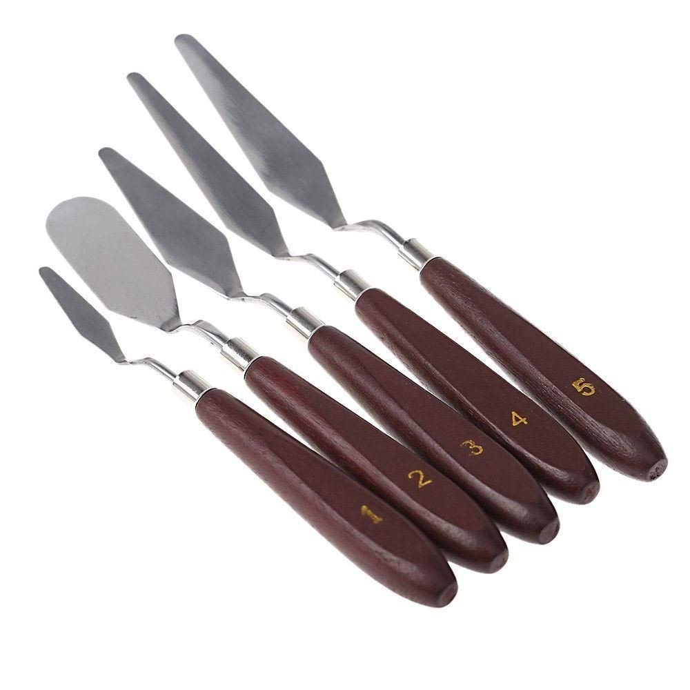 ArtB Painting Knife Set of 5 Different Sizes and Shapes