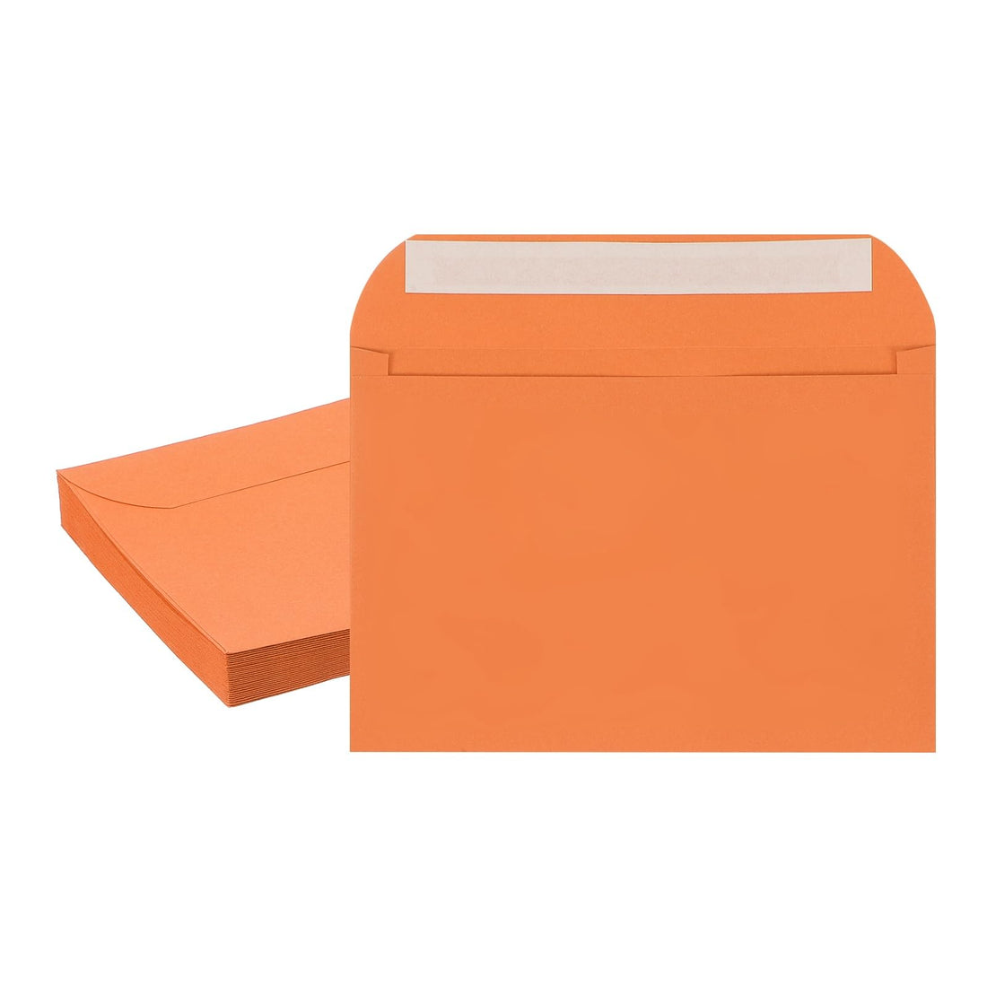 PATIKIL 7.5x5.5 Inch Invitation Envelopes, 20 Pcs Self-Seal for Invitations A7 Self Seal for Weddings Thank You Card Photos Postcards Birthday Greeting Cards Mailing, Orange