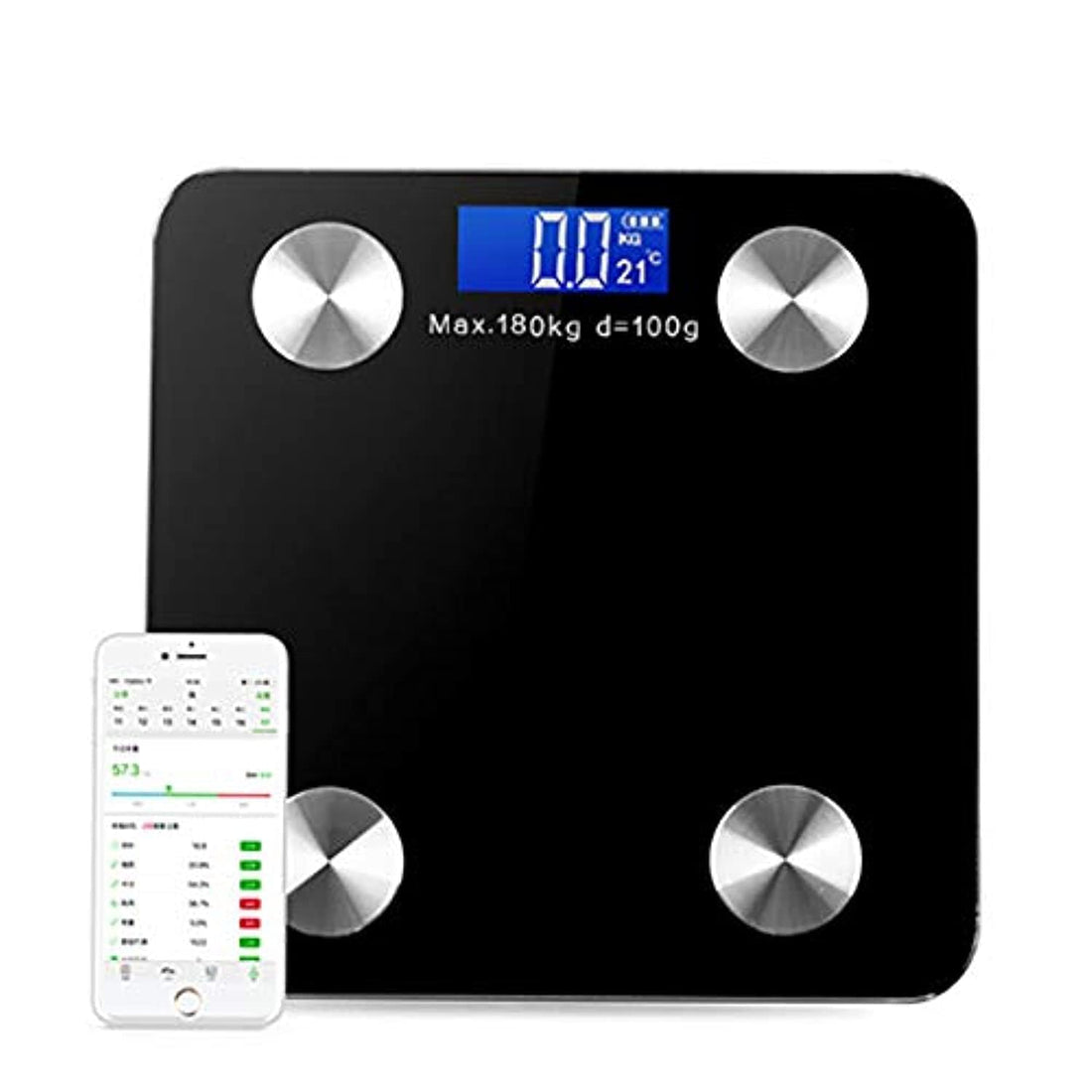 Smart Digital Bluetooth Body Fat Weighing Scale LED Display with App for Connecting Mobile Devices/multi-colors
