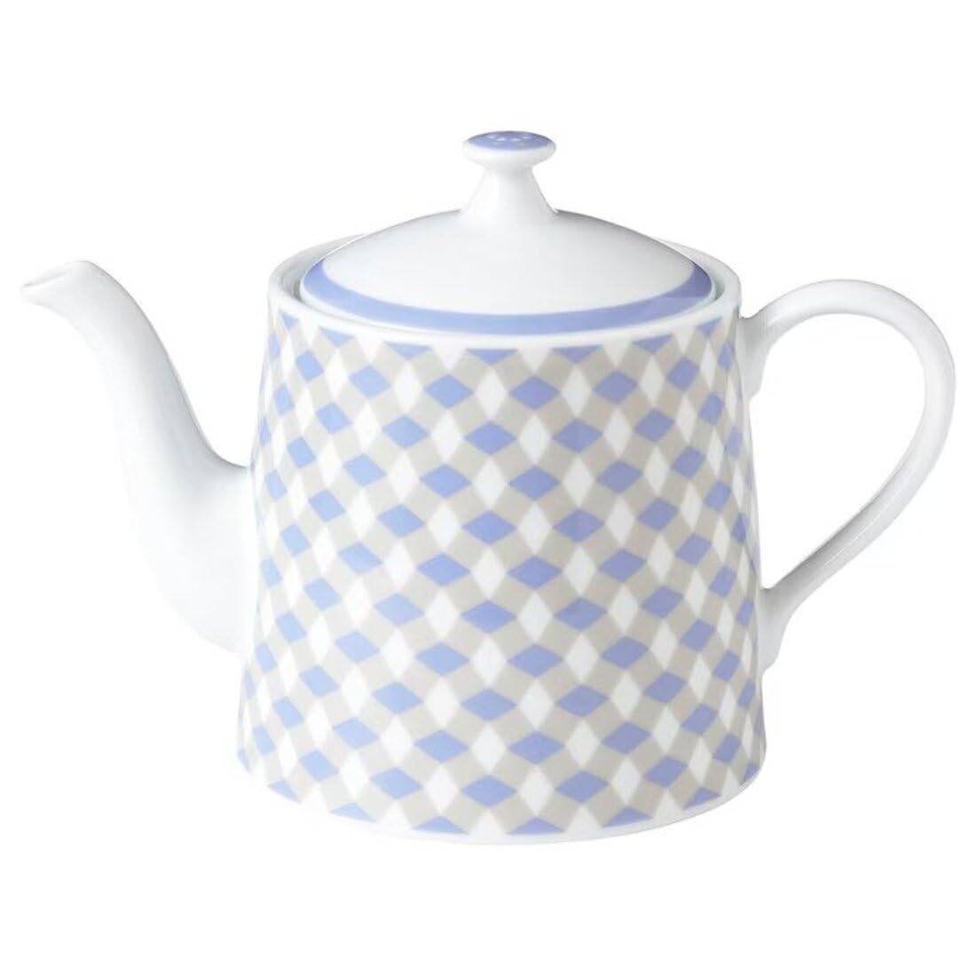 Digital Shoppy GOKVÄLLÅ Teapot, White/Blue, 0.8 l