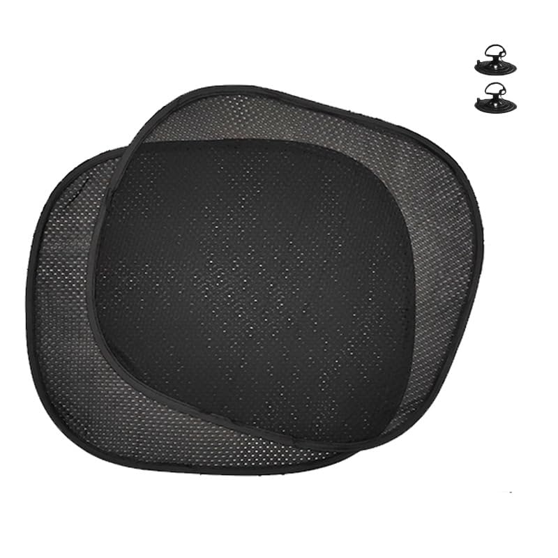 Car Side Window Sun Shade Blocks 99% of Harmful UV Rays, Sun Protection and Glare for Your Kids (Side Sunshade, 2 Pieces - by Nesmah Store