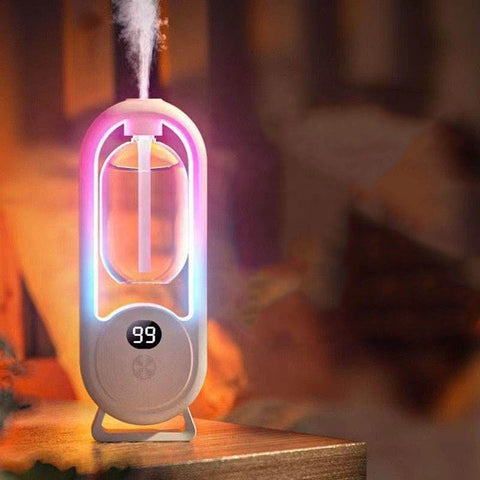 Automatic Aroma Diffuser Air Freshener with LED Light USB Rechargeable 5 Spray Modes for Home Office | معطر هواء ذكي USB بإضاءة LED وخمس مستويات رش
