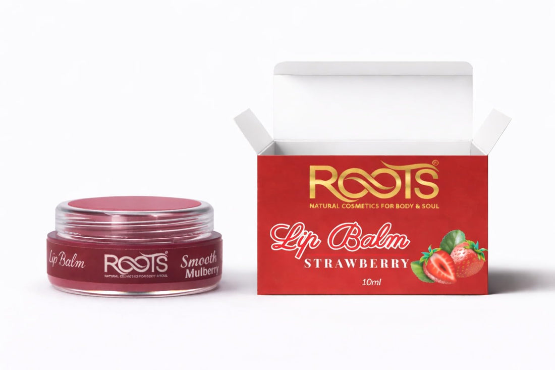 Premium Lip Balm with Beeswax, Coconut Oil and Cocoa Butter, Deep Moisturizing, Multi Flavors (Strawberry)