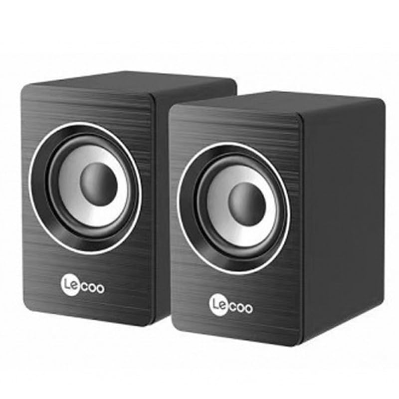 for Lecoo DS103 Desktop Speakers 6W - 2.0 Channel Stereo - USB Powered + 3.5mm Cable