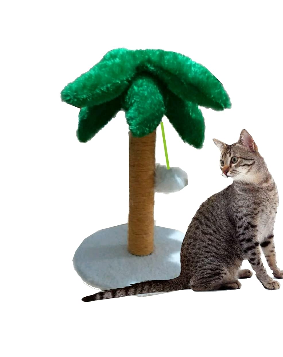 Cat scratching post tree shape disassembly and installation