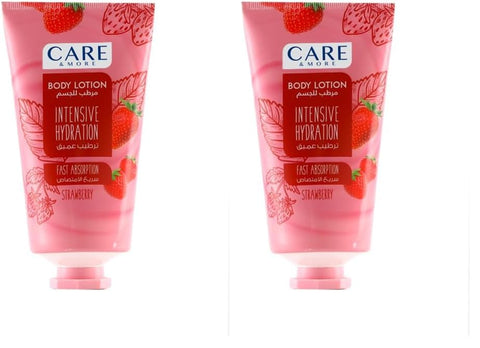 Care&More Strawberry Body Lotion 150 ml (Pack of 2)