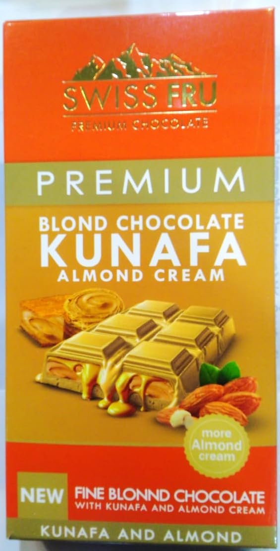 Swiss Fru Primium Blond Chocolate Kunafa Almond Cream