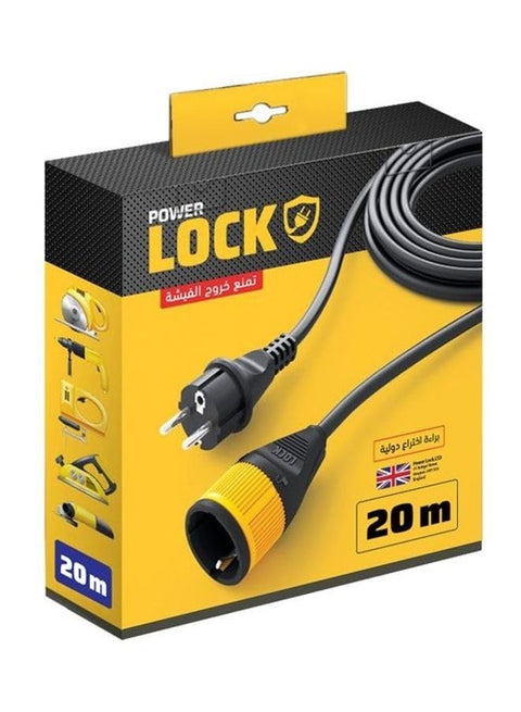 Lock Extension Cord Lock 16 Amp 250V Black 20meter