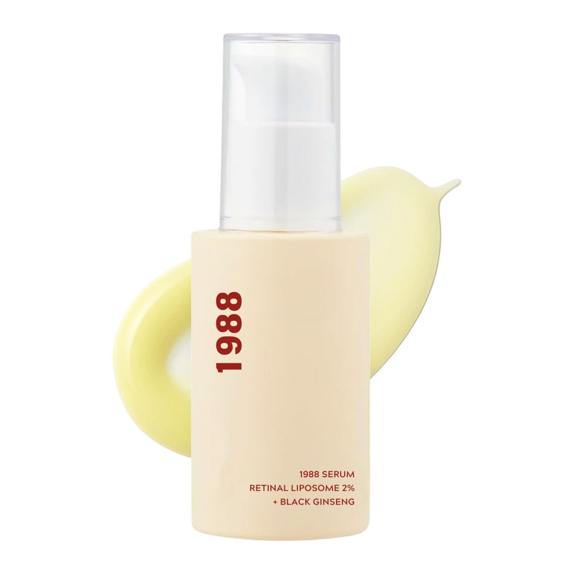 1988 Serum : Retinal Liposome 2% + Black Ginseng, Retinol Serum for Face Smooth Wrinkles, Retinal Face Serum Anti Aging, Pigmentation Care, Enhance Skin Elasticity, Brighten Skin Tone, 30ml