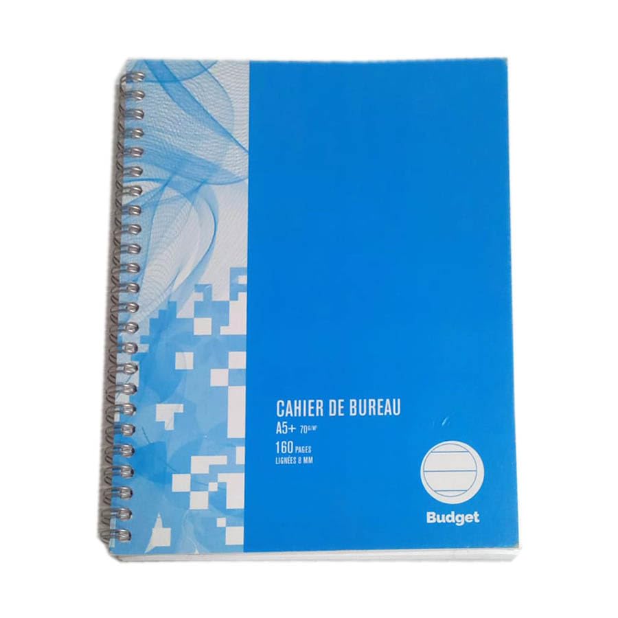 Mintra University notebook INTROPA 1/2 cm double spiral 80 sheets cardboard cover A5