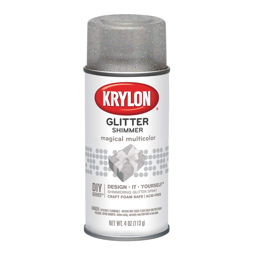 Krylon I00405 Glitter Aerosol Spray, Magical Multi-Color Finish