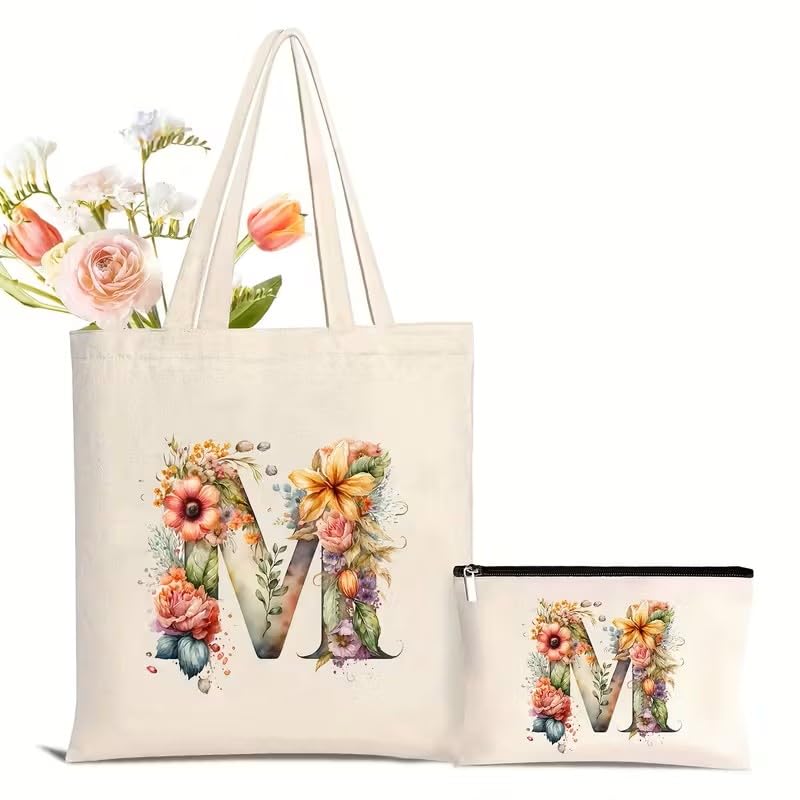 Fashionable Letter Print Women'S Bag Set, Including a Large-Capacity Shoulder Bag And Tote Bag, Convenient Storage for Travel, Gift for Mothers, Sisters, And Friends