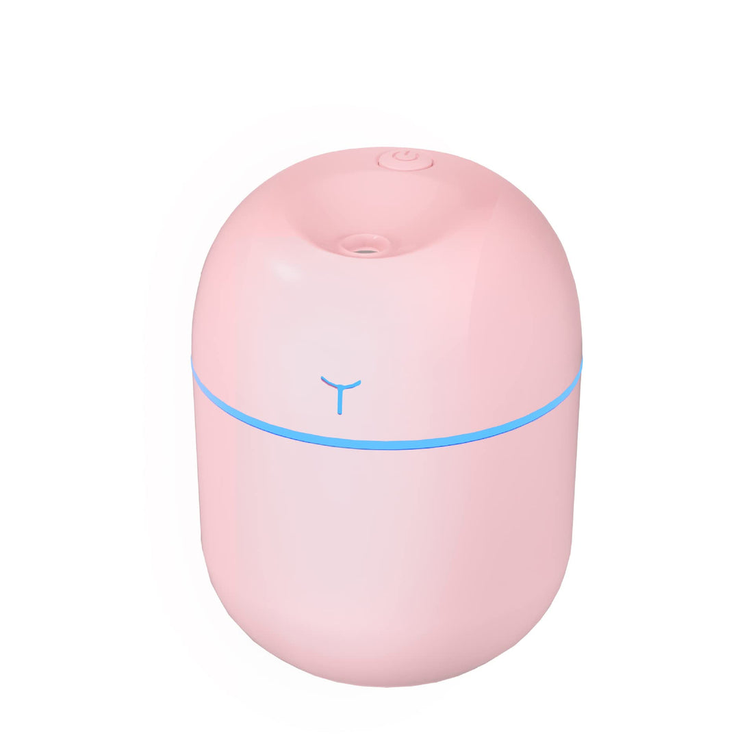 humidifier and diffuser, Mini Ultrasonic Air Humidifier 220ML - USB Essential Oil Diffuser, Car Purifier, Aroma Anion Mist Maker with LED Lamp & Romantic Light (pink)