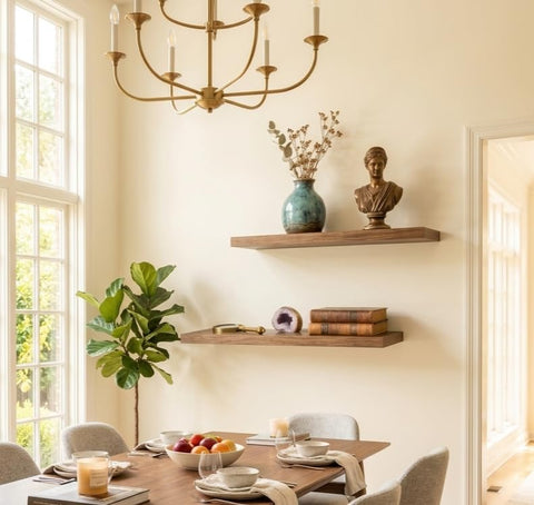 Floating Shelves Wood Shelves 18mm 2pcs 50cm Width 10cm High Quality MDF Wood Shelves for Organizing Spaces with Mounting Supplies
