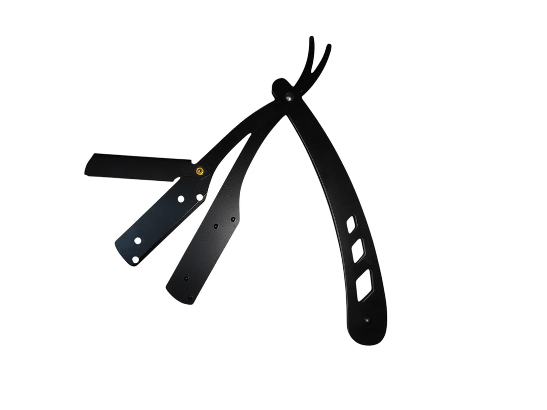 black stainless razor