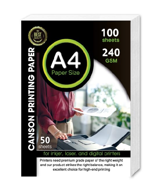 50 Sheets White 240g A4 Size Suitable for Printing and Drawing