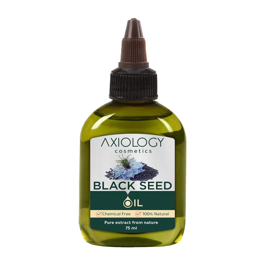 Silk Route Axiology Natural Black Seed Oil - Cold Pressed for Hair Growth and Dandruff Care