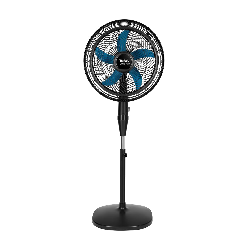 Tefal Turbo Fan, Stand Fan, 15 Inch, 3 speeds, Black - VY5391E2