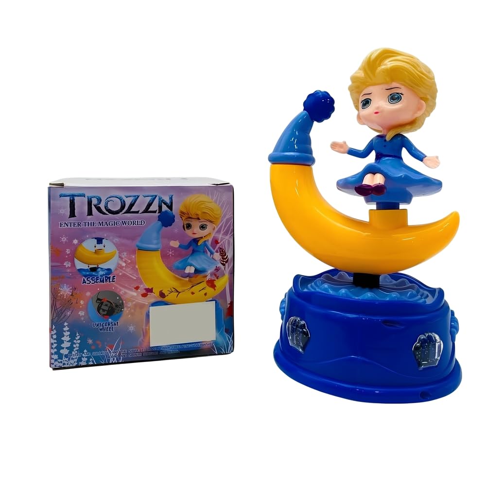Frozen Crescent Ramadan Lantern with Lights and Music - 2201E