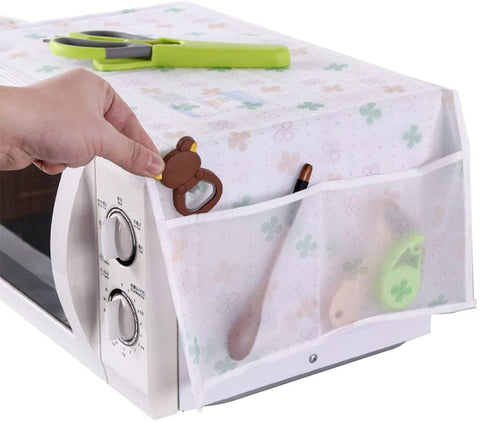Ticida Microwave Cover - Waterproof & Dustproof Protective Cover with Dual Pocket