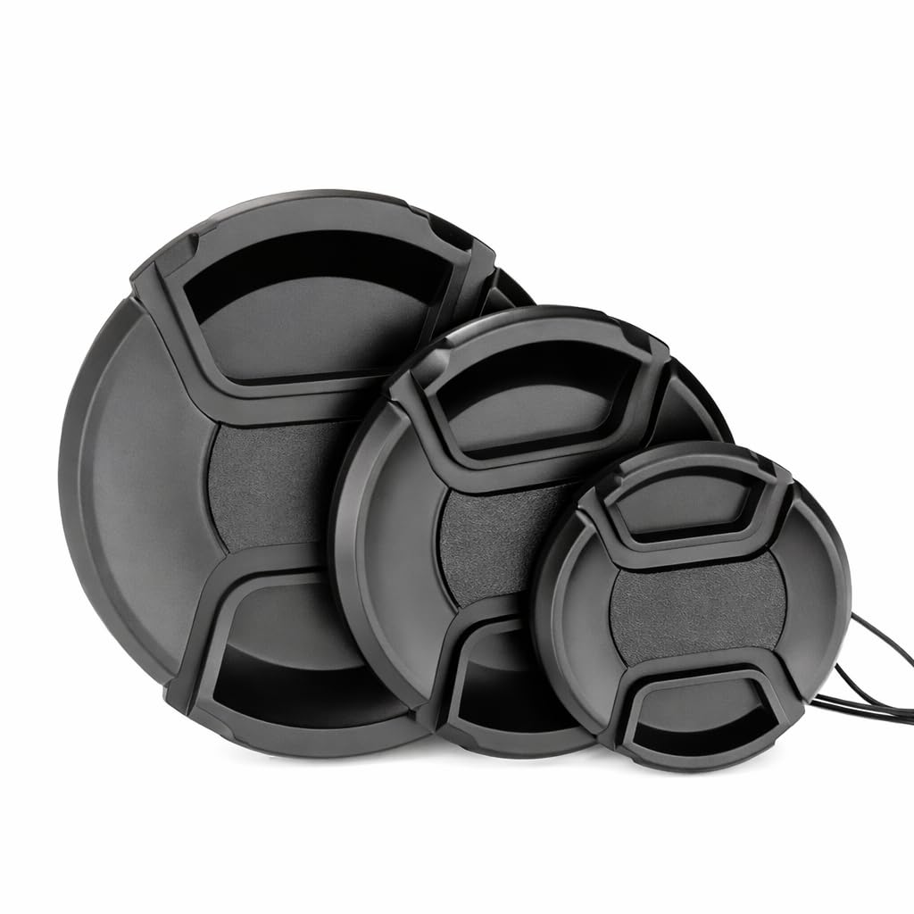 Genpro Center Press Lens Cap - Available in Sizes 49mm, 52mm, 55mm, 58mm, 62mm, 67mm, 72mm, 77mm, 82mm (55MM)