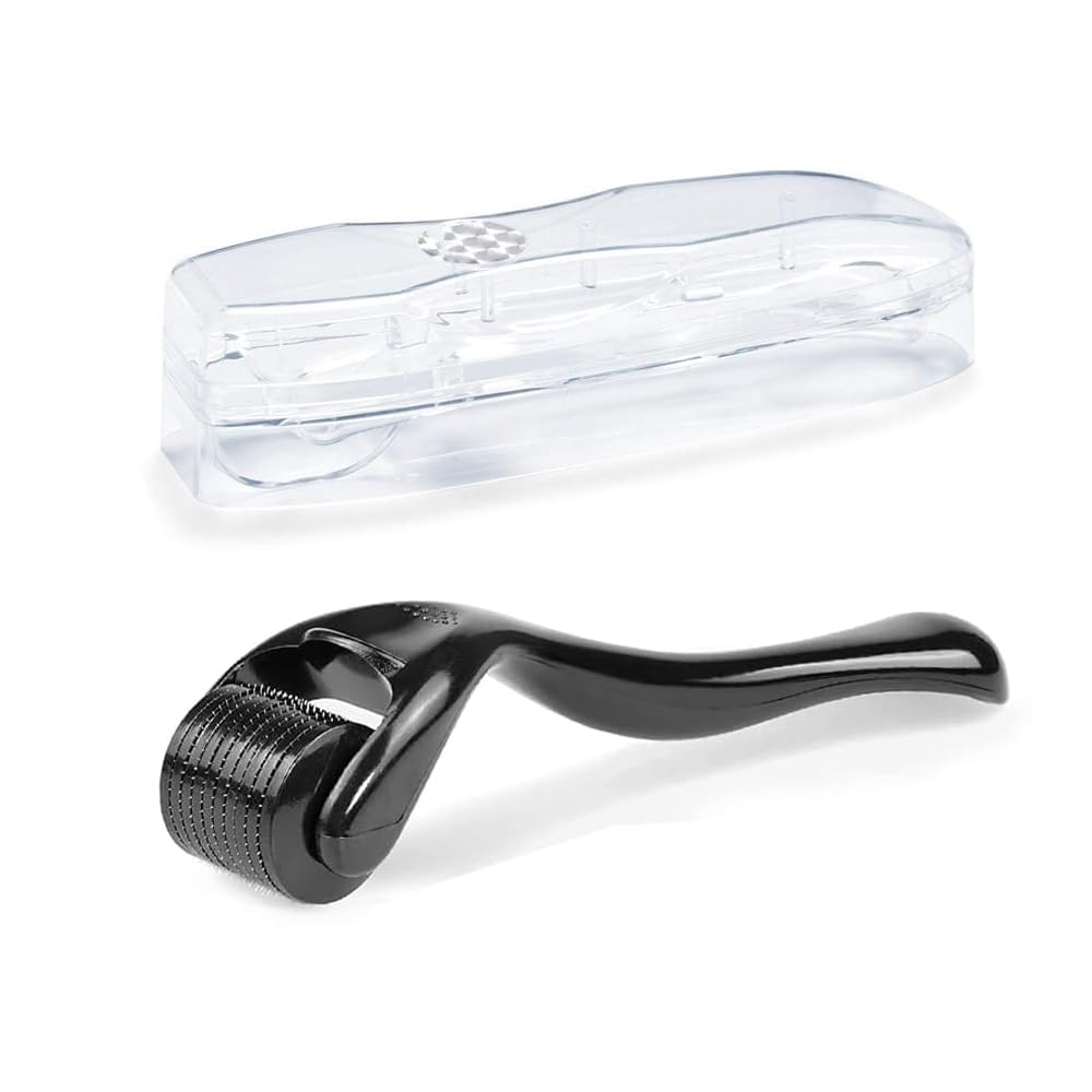 Derma Roller 0.25mm, Beard Roller Microneedling Roller with 540 Needles, Micro-Needles, Derma Roller for Men & Women Hair Skin Face and Body, Wrinkles