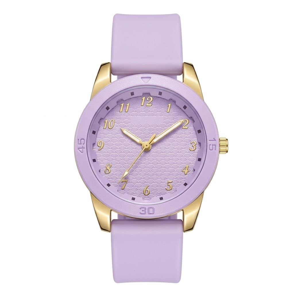 Luxury Women's Wrist Watch Comfortable Silicone Rubber Band - Fashion Design Suitable for Gifts and Occasions - Available in Many Colors and Shapes