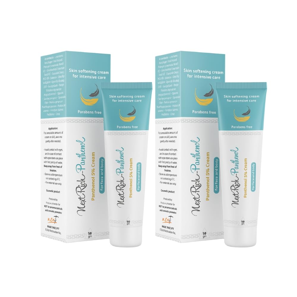 Panthenol Cream 1+1 – With Panthenol and Glycerin - Vitamin E- Deep Hydration & Nourishment Solution - Reduces Puffiness & Dark Circle - reduces spots and darkening - Soothes inflammation