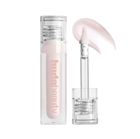 Huda Beauty Faux Filler Icy Nude Shimmer Lip Gloss - She Glitzy, 3.9ml