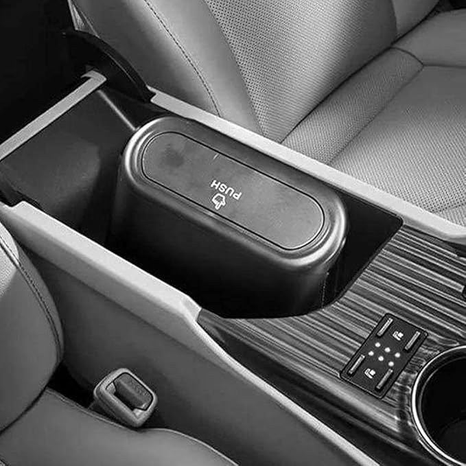 Mini Car Trash Can Multifunctional Smart Space Saving Car Trash Can High Quality Materials Suitable For Trips, Travel And Daily Use Inside The Car
