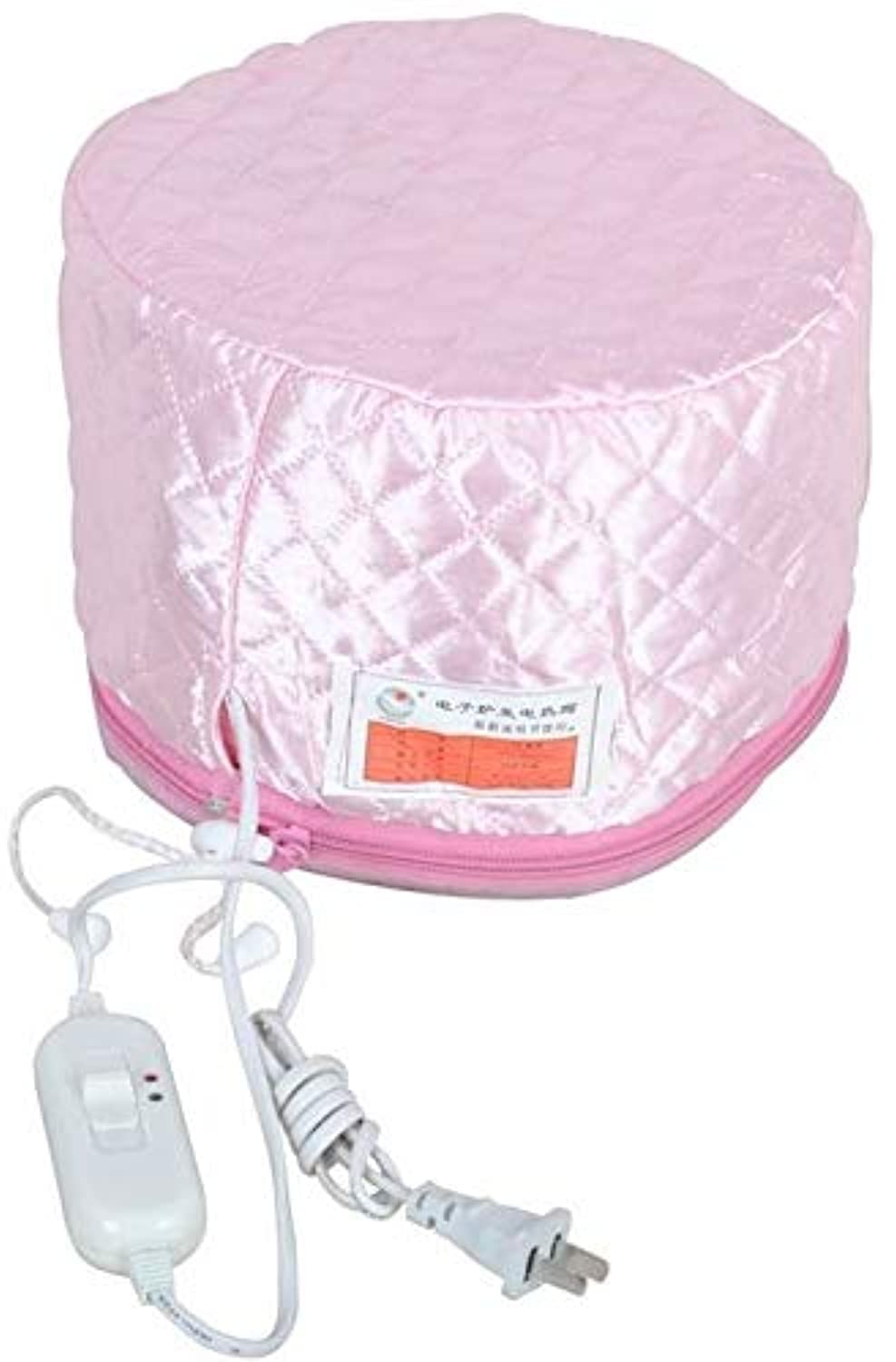 Generic Hair thermal treatment beauty steamer spa cap hair care nourishing - pink