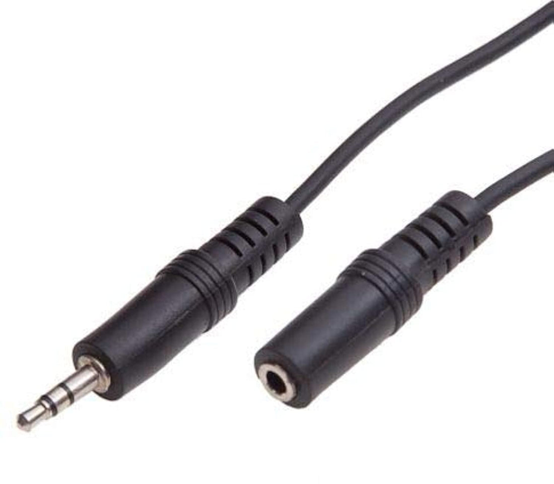 Male to Female M/F Stereo Audio Headphone Extension Cable Cord, 3m, 3.5mm