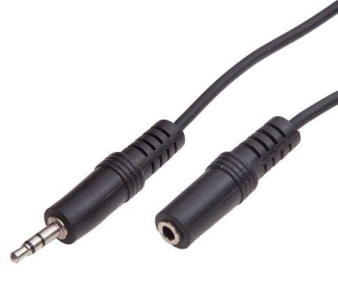 Male to Female M/F Stereo Audio Headphone Extension Cable Cord, 3m, 3.5mm