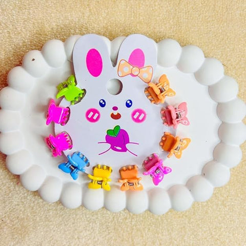 10 Tuck Mini Non-Slip Hair Clips for Kids and Girls – Safe and Gentle on Thin Hair with Perfect Hold and Assorted Colors for Everyday Stylish Styles and Special Occasions (Multi Shapes & Colors)