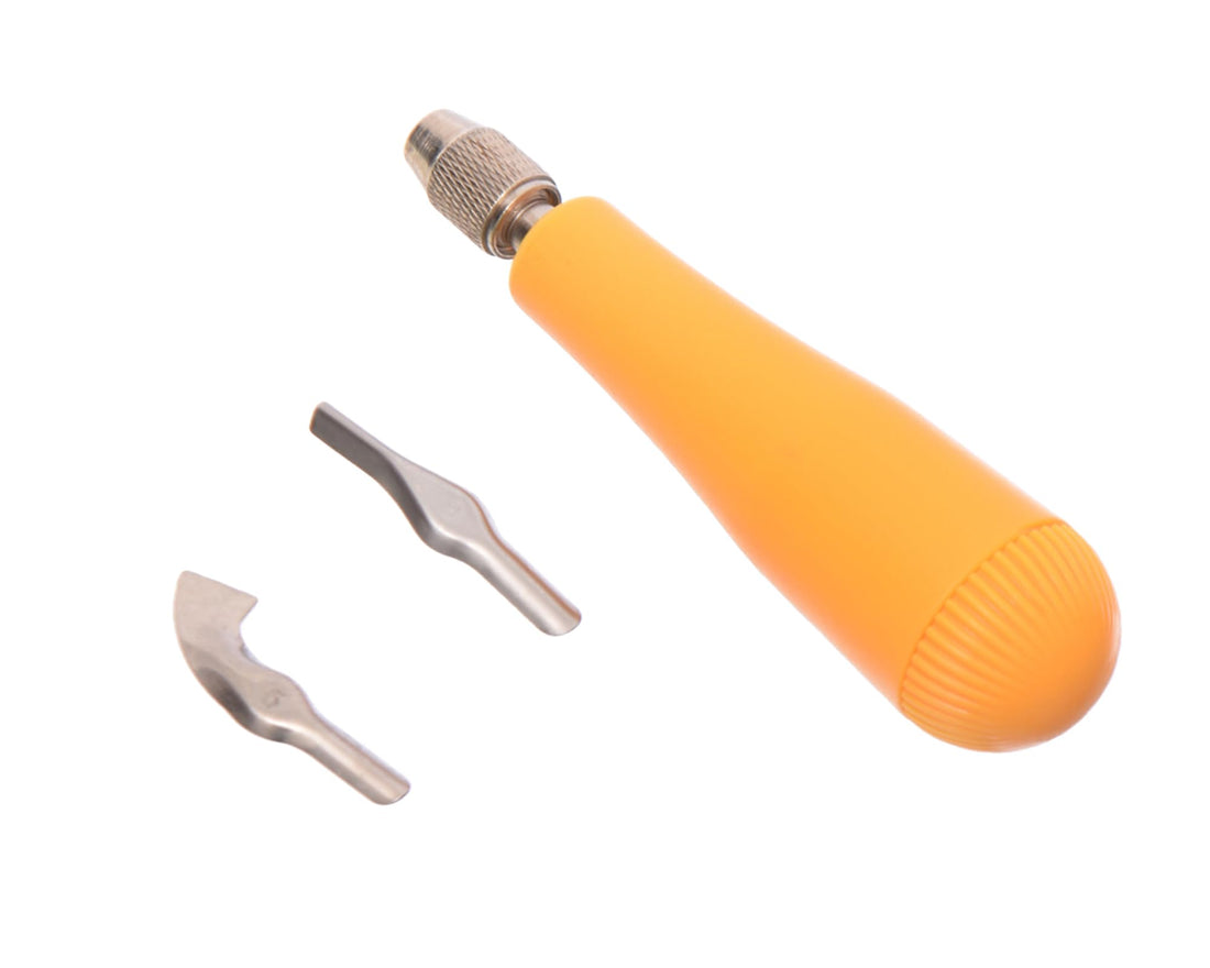 Keep Smiling KS-59 E0500 Lino Cutter Set - Silver Mustard