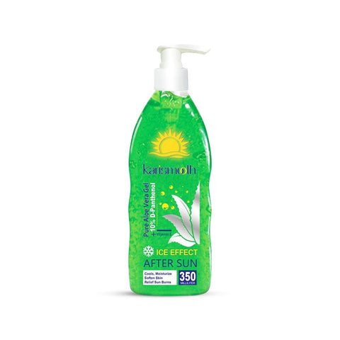 Karismooth Green Aloe Vera Gel for Face & Skin Care – Cooling Moisturizing Gel for Sunburn Relief, Dry Skin, Acne Marks & Skin Soothing with Organic Aloe Vera Extract 250ml